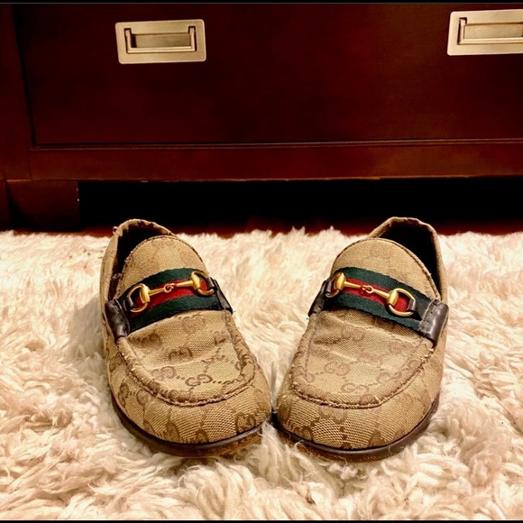 Gucci canvas horse bit GG loafers - Picture 2 of 3